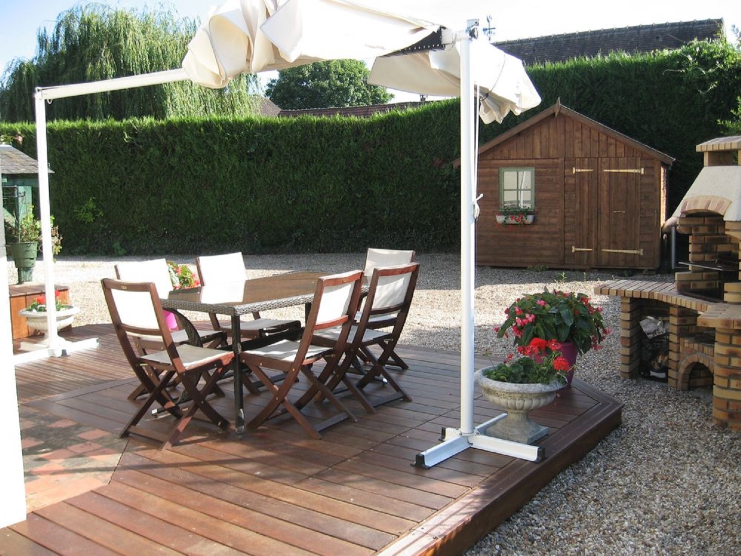 Terrasse du Gîte des Roses